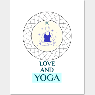 Love And Yoga Posters and Art